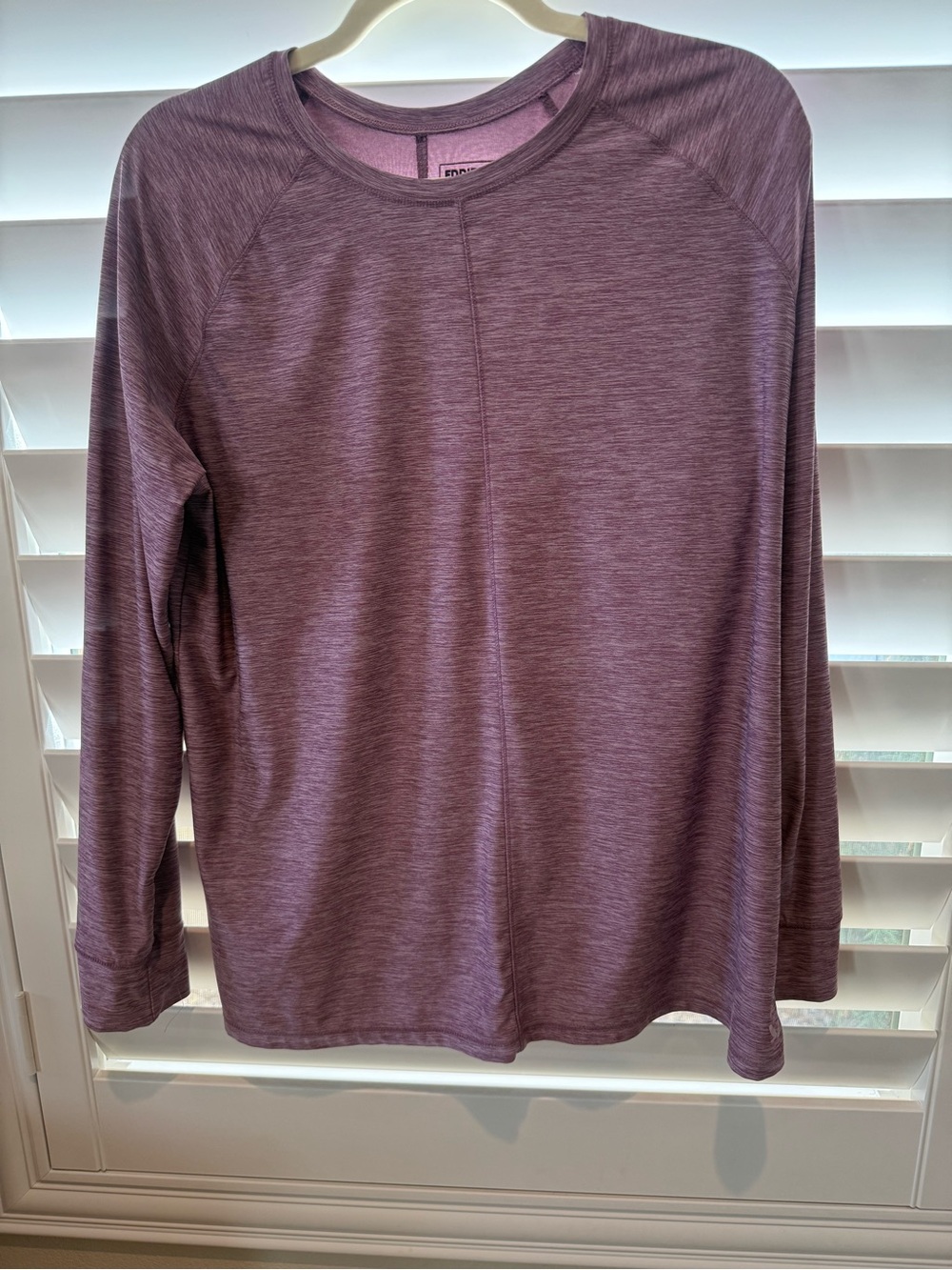 Eddie Bauer Women's Long Sleeve Crew Neck Top - Mauve Heather
